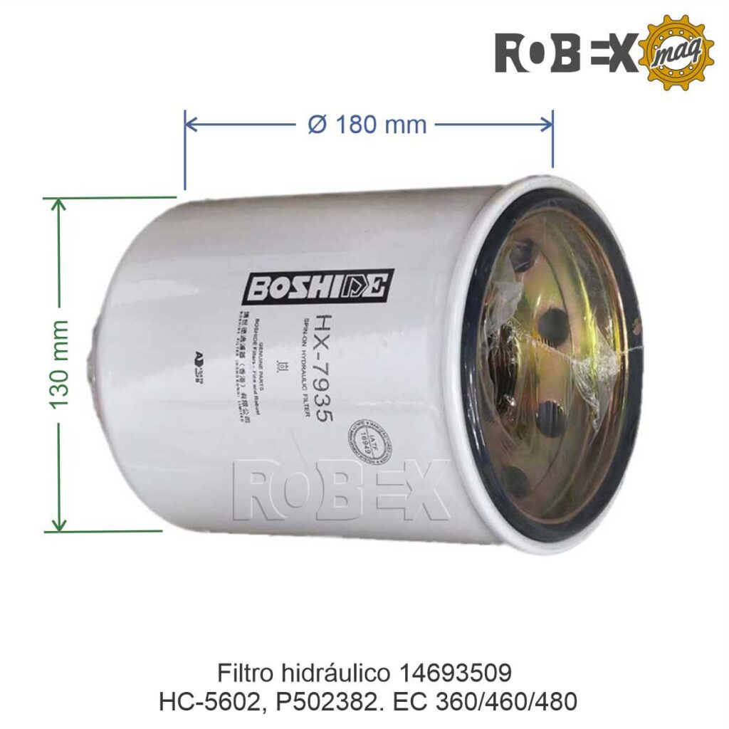 FILTRO HIDRÁULICO 14693509 EC360 EC460 - Robexmaq Repuestos
