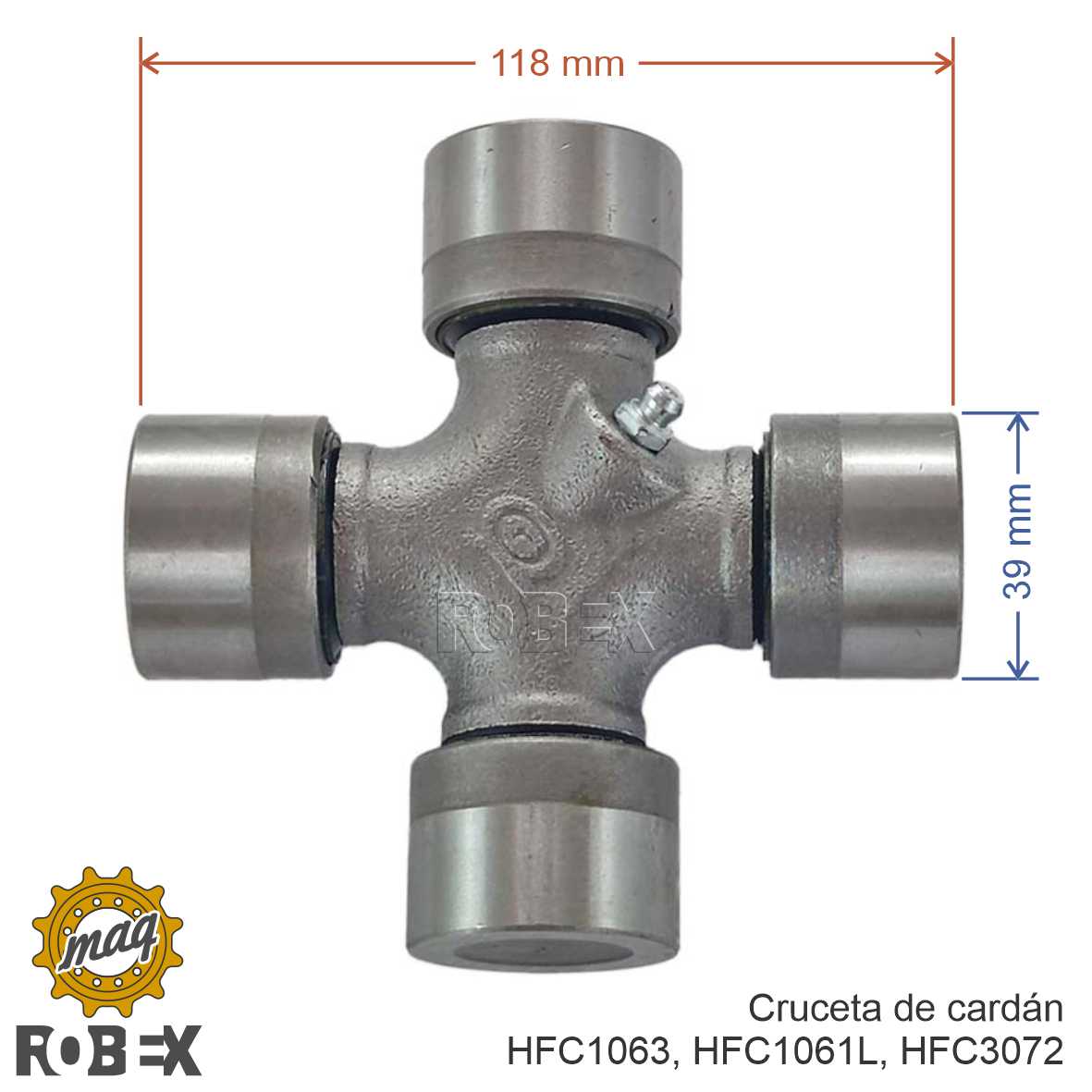 Cruceta cardan La Magdalena 840 61,2x23,8 mm