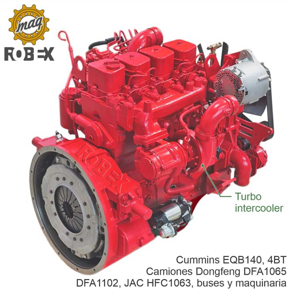 MOTOR COMPLETO CUMMINS EQB125 EQB140 B125-33 B140-33 4BT - Robexmaq ...